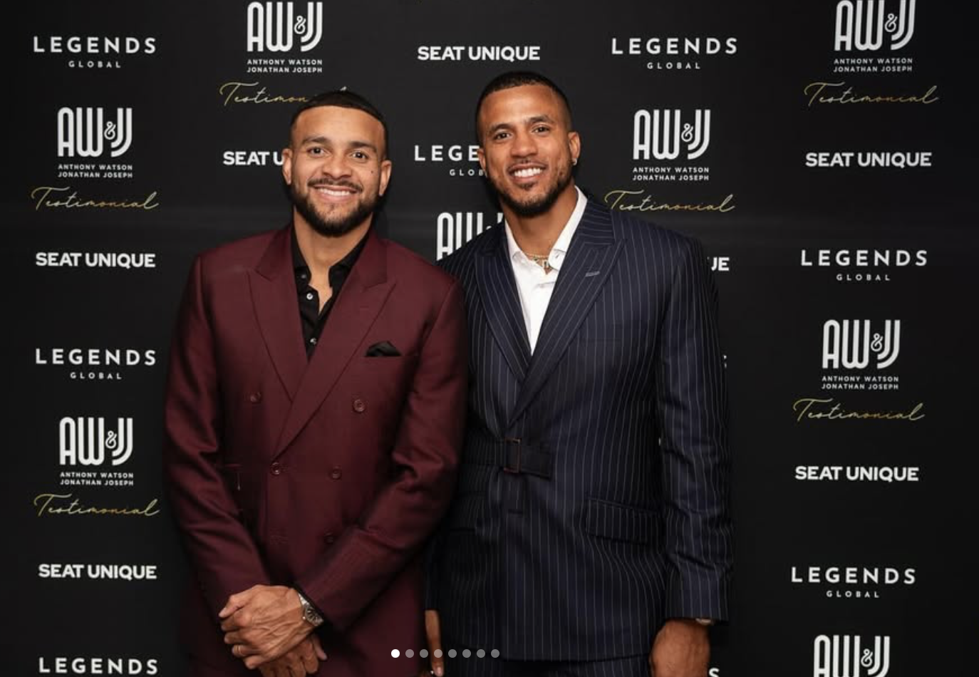 Jonathan Joseph and Anthony Watson support the RFU Injured Players Foundation