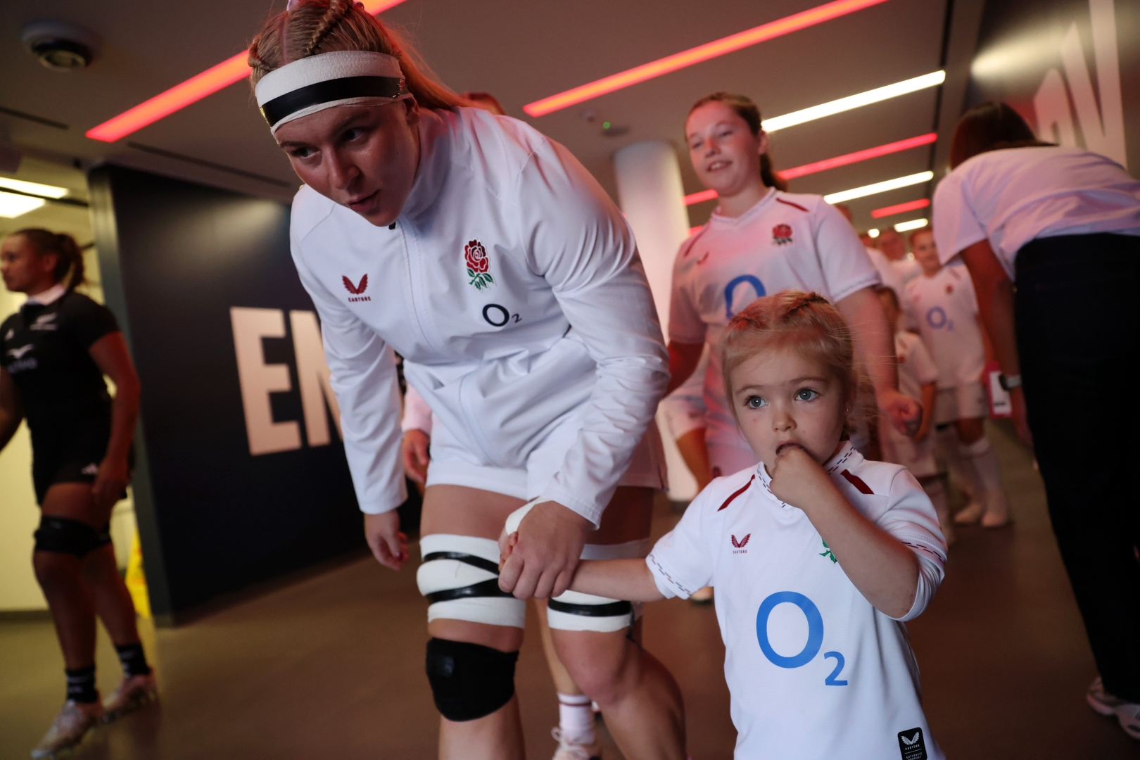 Making your mascot debut for the Red Roses 