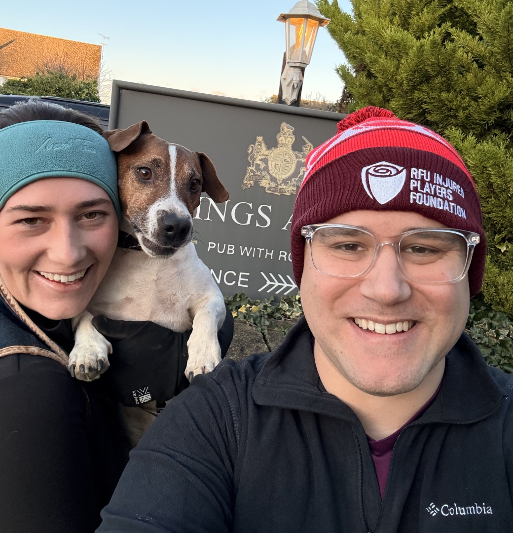 Danny Rumble and family in IPF bobble hat