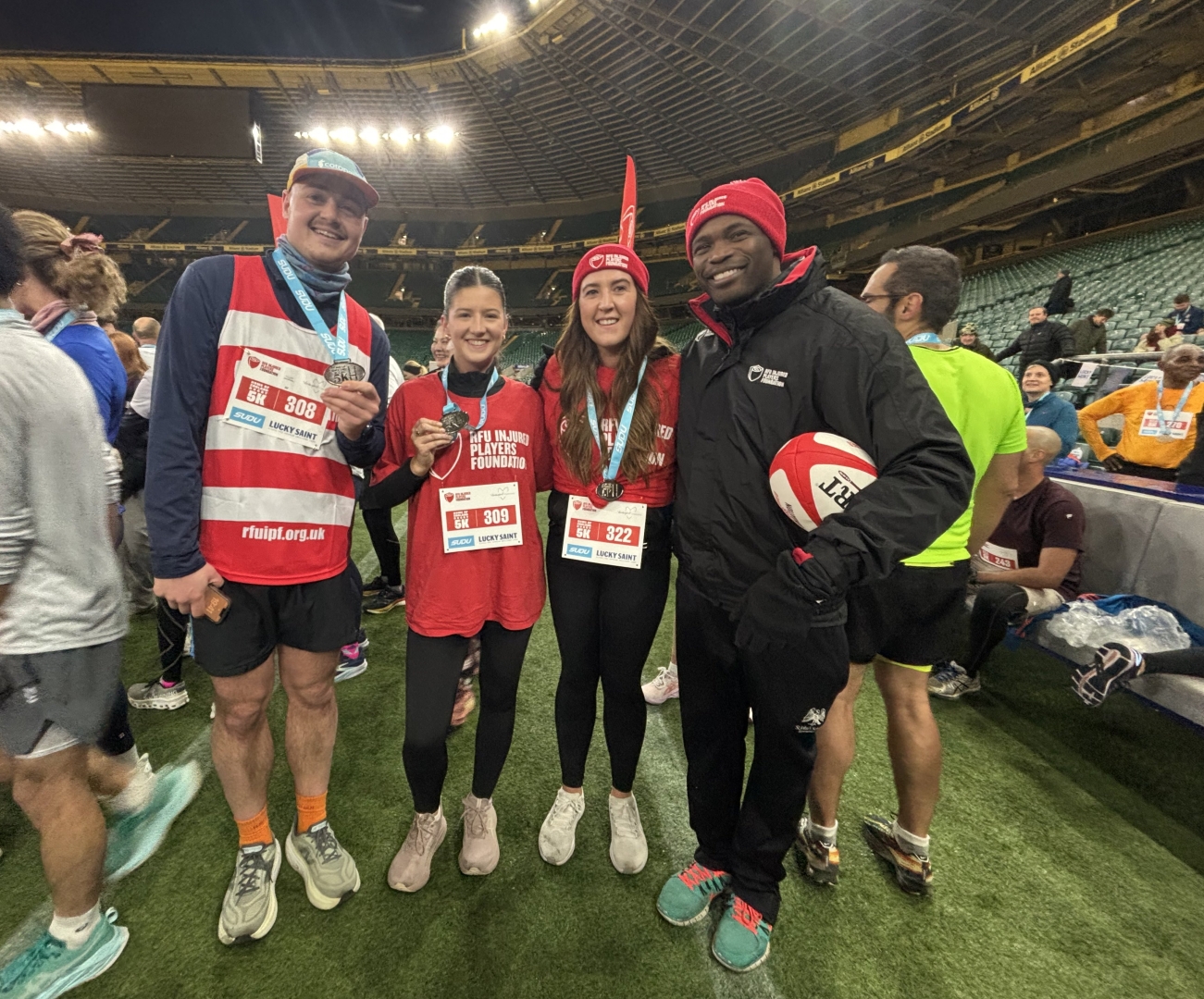 Hamish at the Allianz 5k fundraising for the Injured Players Foundation