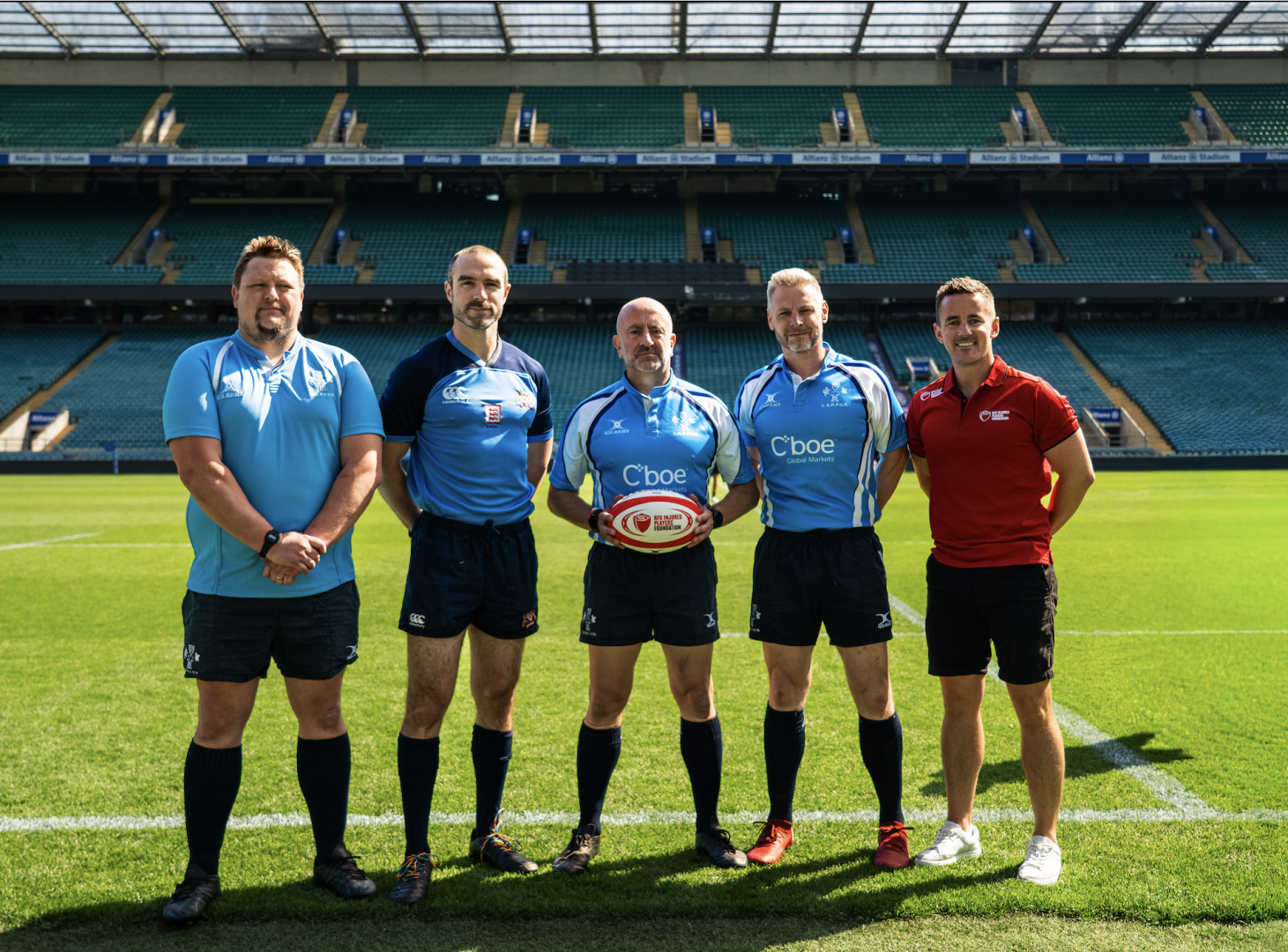 IPF Ambassador and Test Match referee Luke Pearce with IPF Member Mike and London Referees Society
