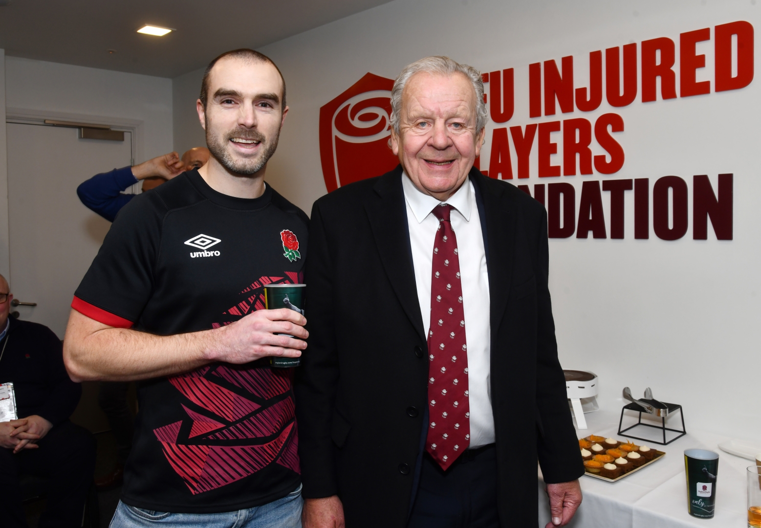 IPF Member Mike Race with IPF Patron Sir Bill Beaumont