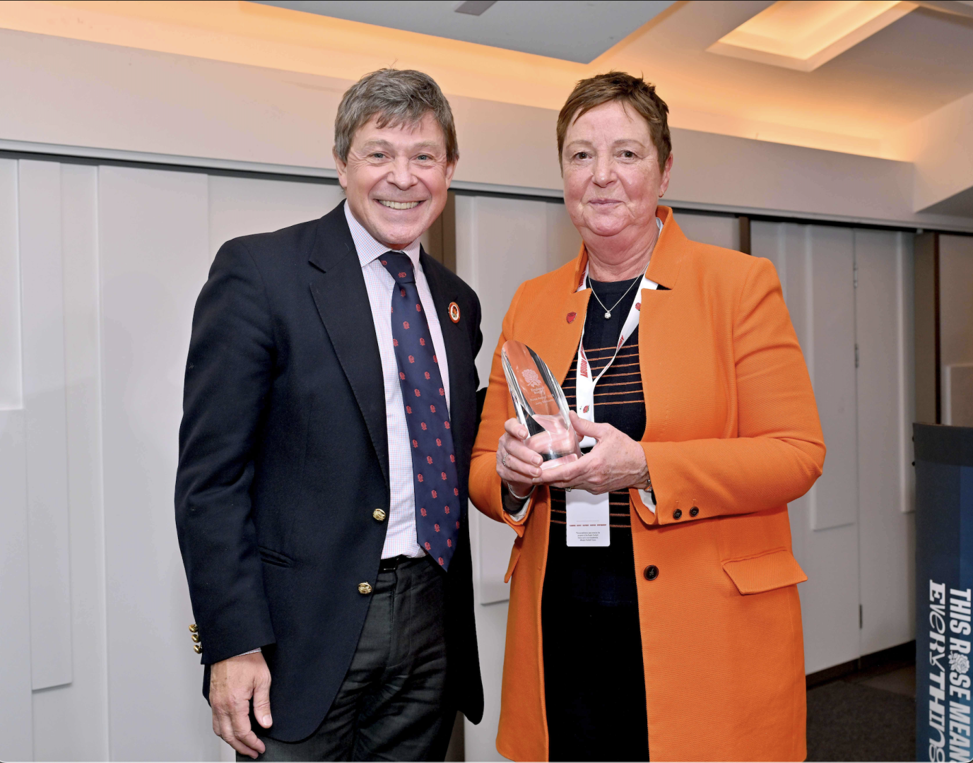IPF celebrates Trustee Judy Metcalfe’s outstanding contribution to rugby and the charity