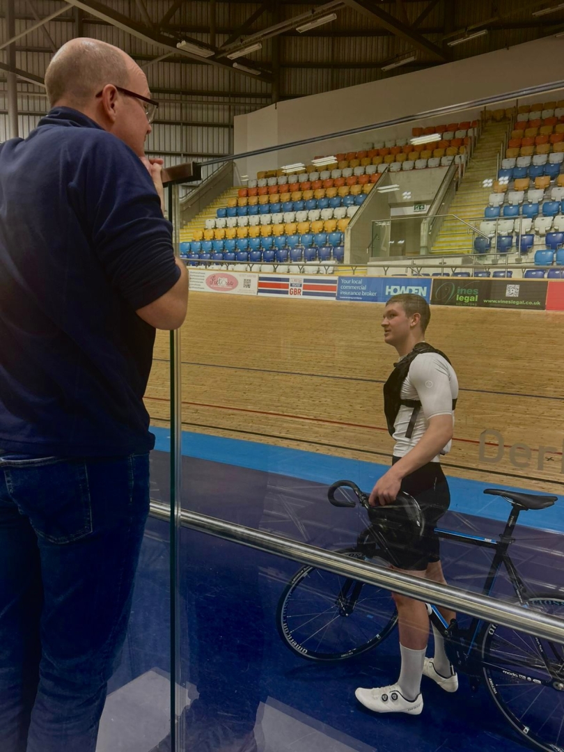 IPF beneficiary Spencer Wadsworth on the track